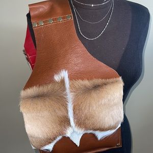NBW Cow fur cross body Hand bag
